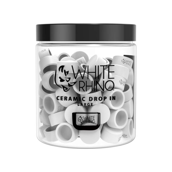 WHITE RHINO CERAMIC DROP IN LARGE 100 COUNT
