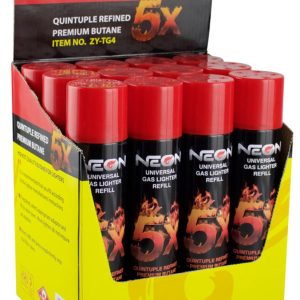 Neon 5X Ultra Refined Butane Fuel Lighter Refill Gas