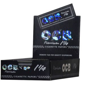 OCB PREMIUM ROLLING PAPERS 1&1/4 SIZE 24PCS