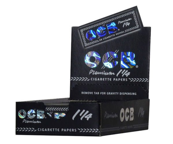 OCB PREMIUM ROLLING PAPERS 1&1/4 SIZE 24PCS
