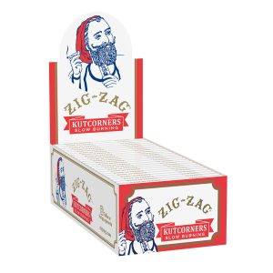 ZIG ZAG KUTCORNERS SLOW BURNING CIGARETTE PAPERS 24 BOOKLETS