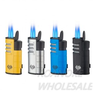 SPECIAL BLUE MINI TORCH LIGHTERS - TRIPLE SHOT (LT133) 12PCS [NO SHIPPING]
