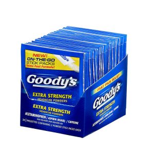 GOODY'S EXTRA STRENGTH (520MG) 36 PACKETTES OF 2-PACKS EACH