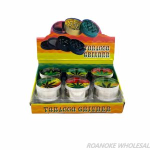 RASTA LEAF 50MM METAL GRINDER 12PCS