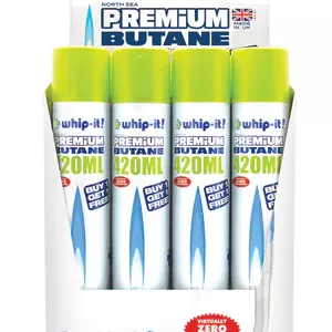 WHIP IT! NORTH SEA PREMIUM BUTANE BOGO 420ML X 12 CANS [NO SHIPPING]