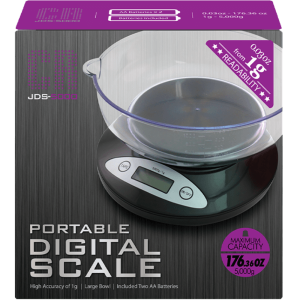 CR JDS-5000 PORTABLE DIGITAL SCALE 5,000G X 1G