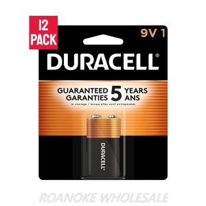 DURACELL 9V 1-PACK 12PCS