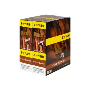 DUTCH LEAF CIGARILLOS (2 FOR $1.29) 30/2 PACKS