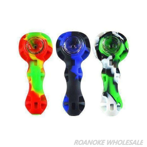 SILICONE SPOON PIPES 3PCS