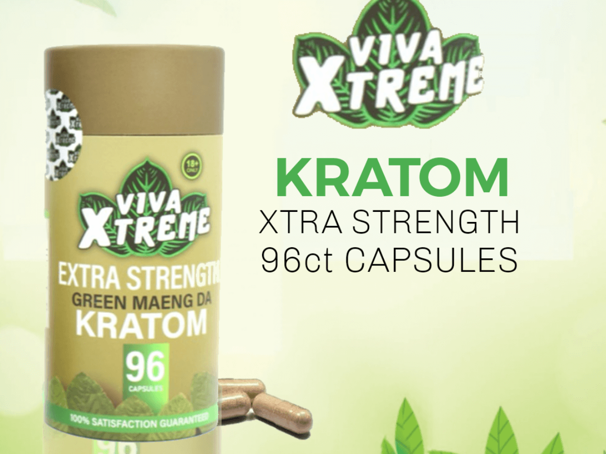 VIVA XTREME GREEN MAENG DA KRATOM 96 CAPSULES Roanoke Wholesale