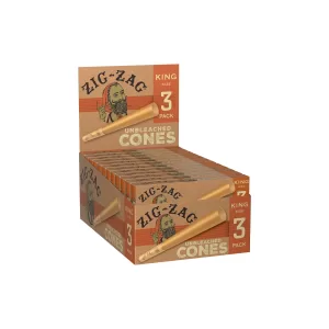 ZIG-ZAG UNBLEACHED CONES KING SIZE 24/3 PACKS