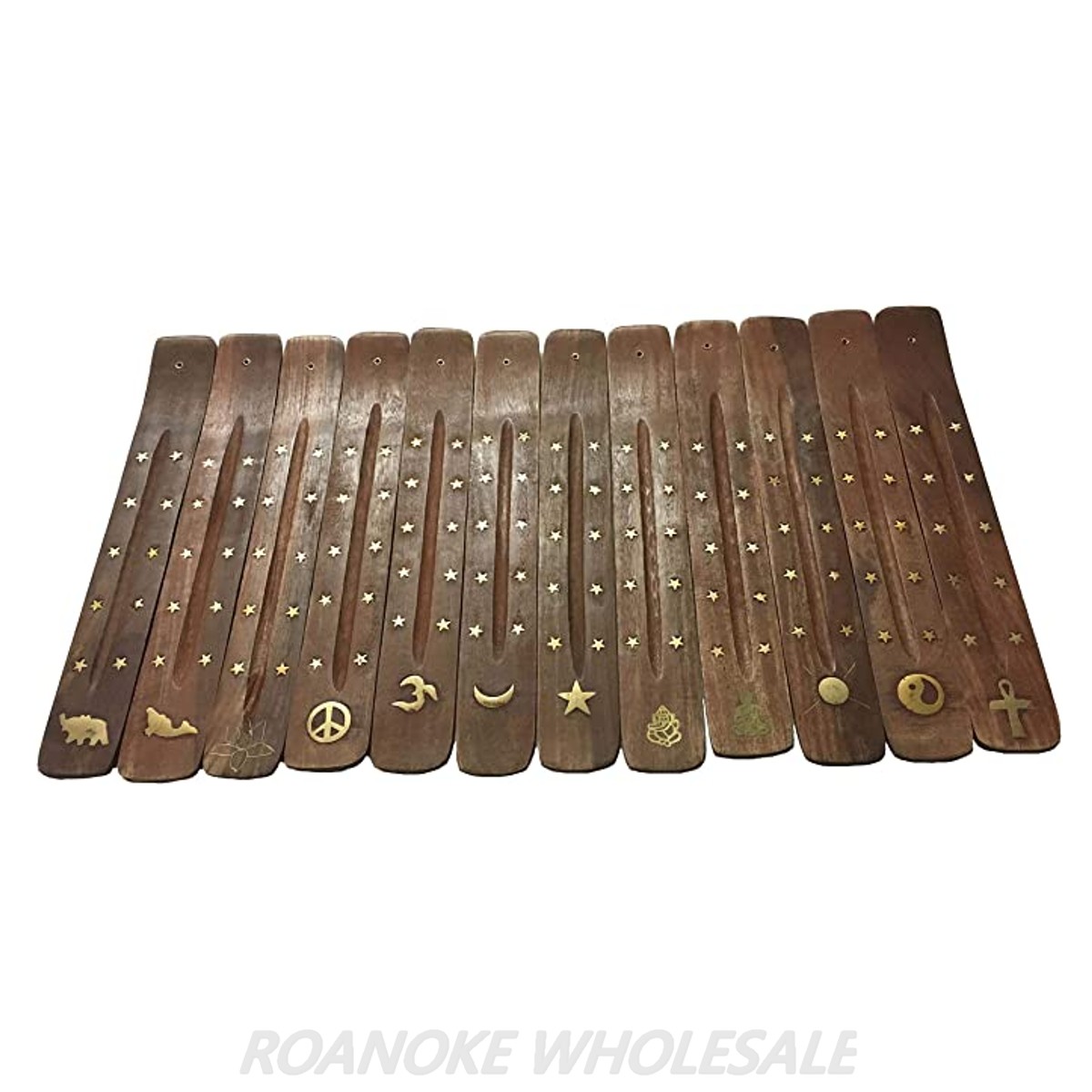 FLAT INCENSE HOLDERS SIZE 12PCS Roanoke Wholesale