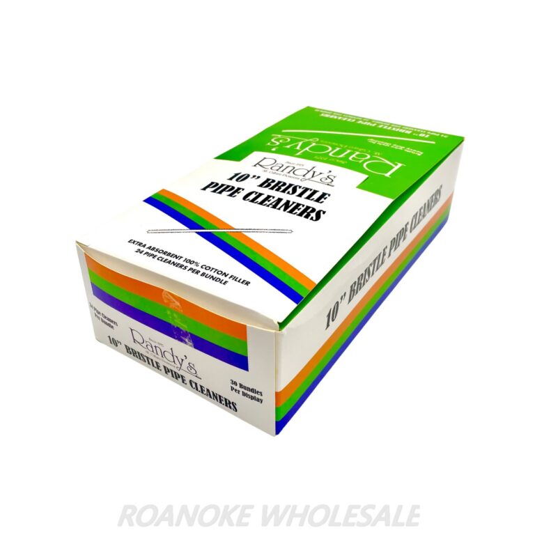 Randy's Black Label Bristle Pipe Cleaners - 48 Bundles (24 Per Bundle) 1152 Total - 6 Inch Tapered