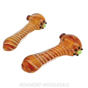SPOON PIPE (5 1/2") WITH SPIRAL DESIGN 2PCS
