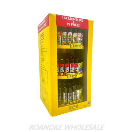 CLIPPER CLASSIC FLINT LIGHTER LARGE DISPLAY 144+12PCS [NO SHIPPING] - Image 2
