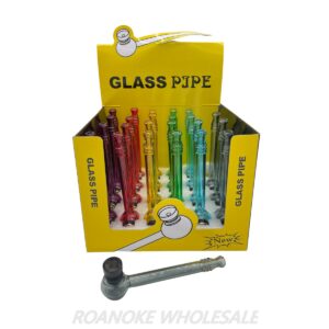 GLASS PIPE 24PCS - MIX COLORS