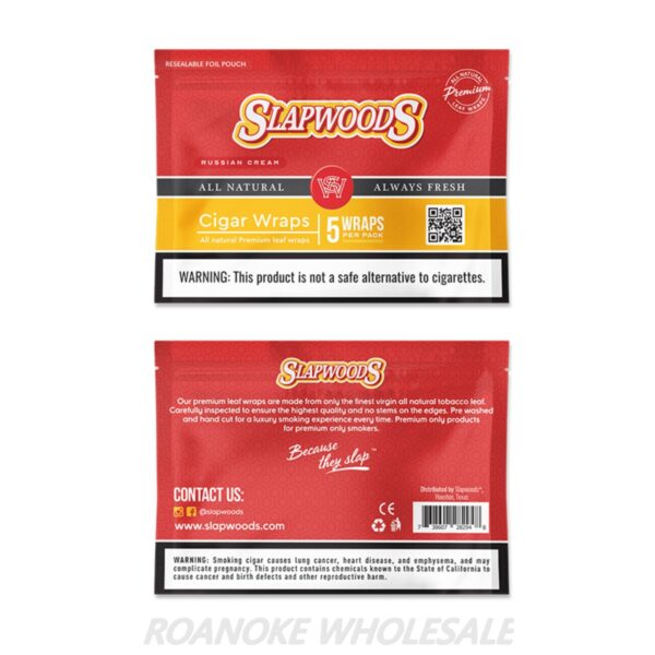 SLAPWOODS CIGAR WRAPS 10/5 PACKS Roanoke Wholesale