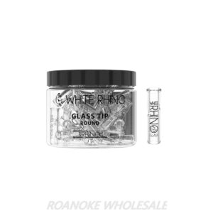 WHITE RHINO GLASS TIP ROUND 50PCS