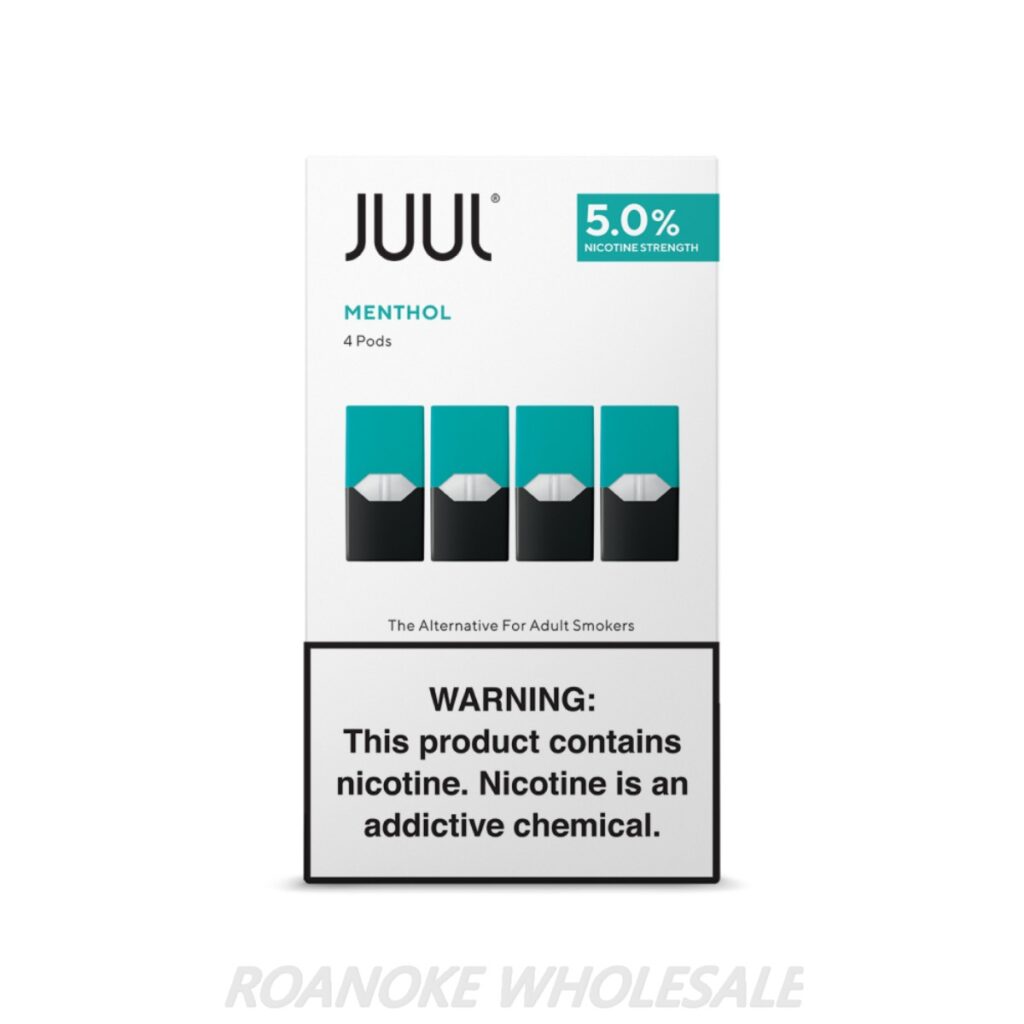 JUUL 5% 4 PODS X 8PCS - MENTHOL