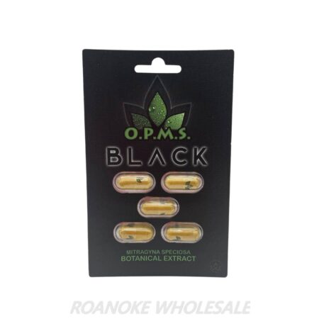OPMS BLACK KRATOM PILLS 10/5 PACKS
