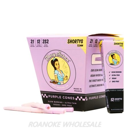 BLAZY SUSAN SHORTYS 53MM SIZE PURPLE CONES - Image 2