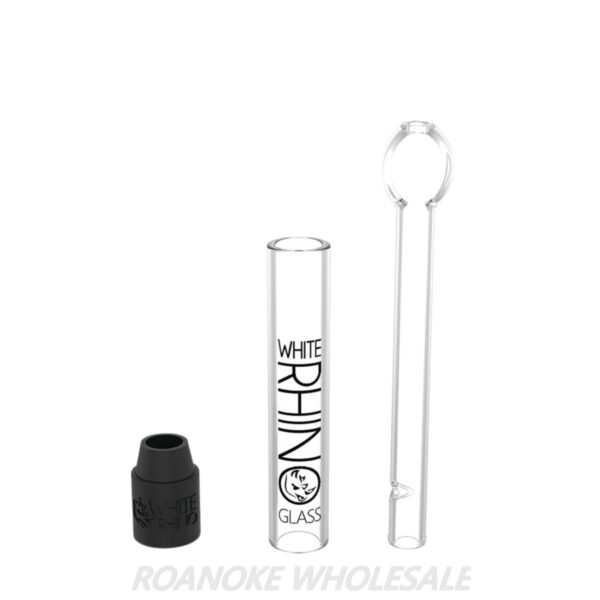 WHITE RHINO GLASS BLUNT SLIDER 25CT Roanoke Wholesale