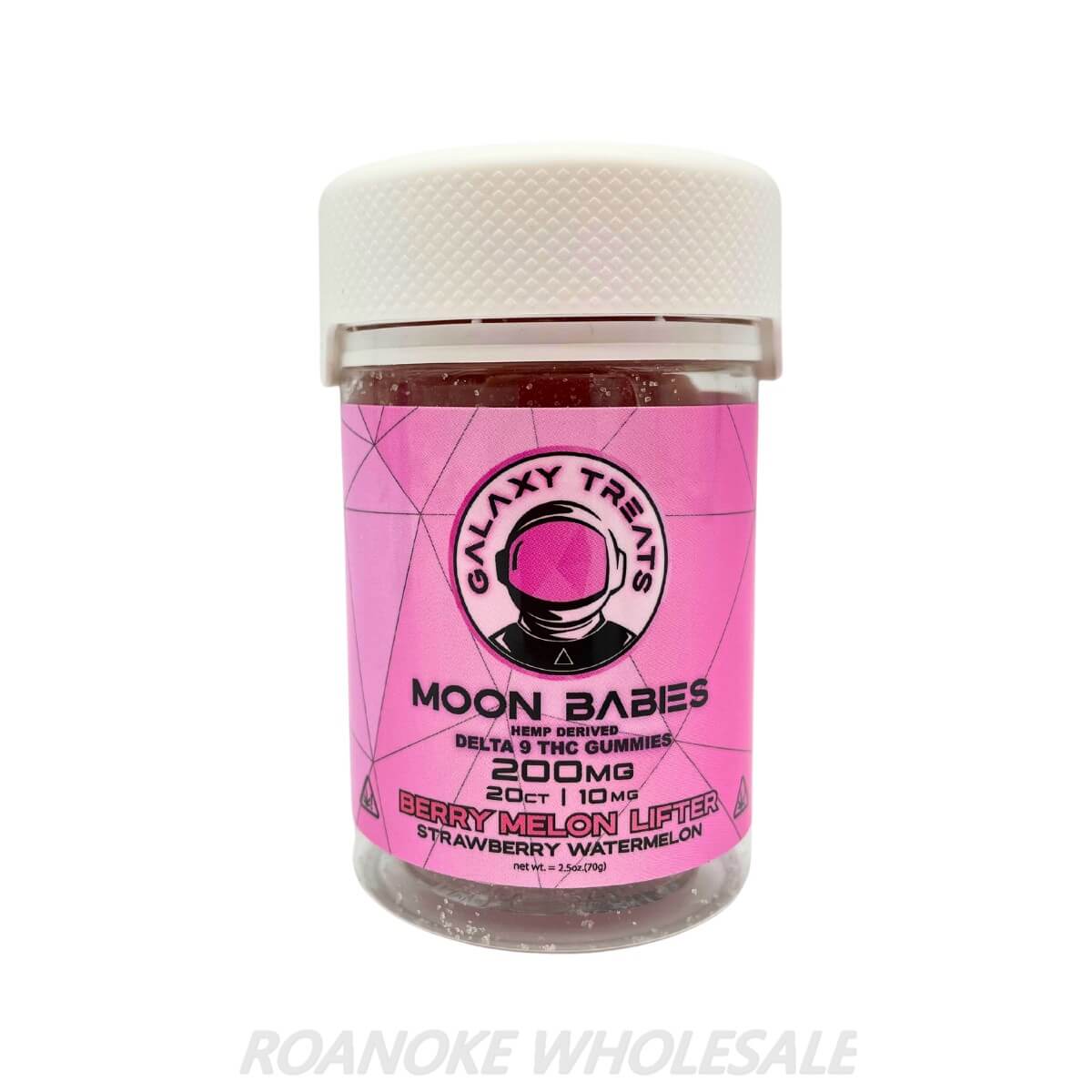 GALAXY TREATS MOON BABIES D9 GUMMIES 200MG 20CT Roanoke Wholesale