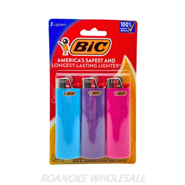 BIC LIGHTER D82 CLASSIC LIGHTERS CLIP STRIP Roanoke Wholesale
