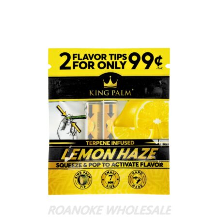 KING PALM FLAVOR TIPS 50PCS (2 FOR $0.99) LEMON HAZE - Image 2