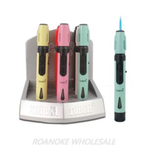 SCORCH TORCH - PENCIL TORCH W/HOLD NEON/MATTE 9PCS (61686-1) [NO SHIPPING]
