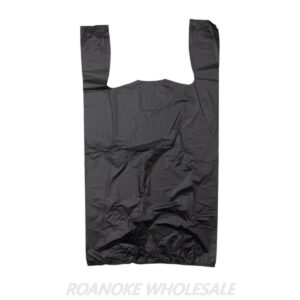 1/6 BLACK T-SHIRT CARRY-OUT BAGS 1000PCS