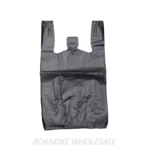 1/8 BLACK T-SHIRT CARRY-OUT BAGS 1000PCS