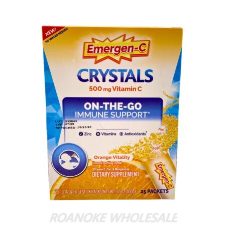 EMERGEN-C CRYSTALS 500MG VITAMIN C 25PCS