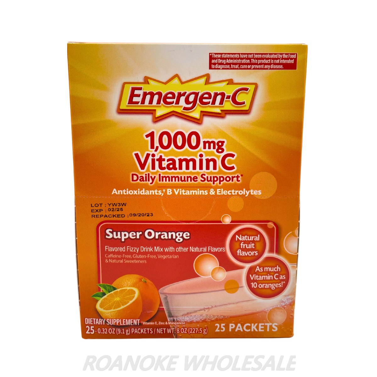 EMERGENC 1000MG VITAMIN C 25PCS Roanoke Wholesale