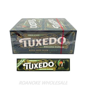 TUXEDO HEMP ROLLING PAPERS KING SIZE SLIM GREEN 50PCS