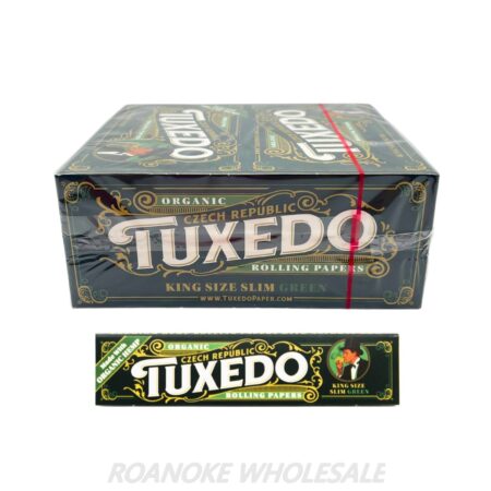 TUXEDO HEMP ROLLING PAPERS KING SIZE SLIM GREEN 50PCS