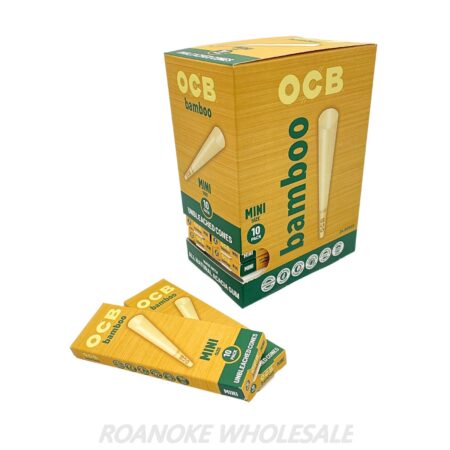 OCB BAMBOO UNBLEACHED CONES MINI SIZE 24/10 PACKS - Image 2