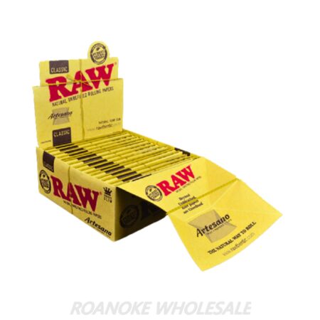 RAW ARTESANO KING SIZE SLIM CLASSIC ROLLING PAPERS 15PCS - Image 2
