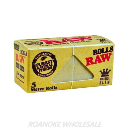 RAW CLASSIC KINGSIZE SLIM 5 METER ROLLS 24PCS - Image 2