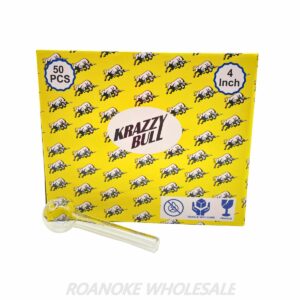 KRAZZY BULL CLEAR 4" OIL BURNER 50PCS