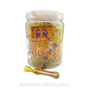 FUKU TOBACCO FANCY PIPE JAR 3" ONE HITTERS 50PCS [NO SHIPPING]