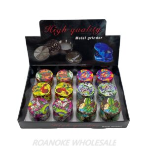 HIGH QUALITY 40MM METAL GRINDER RICK & MORTY 12PCS