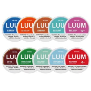 LUUM NICOTINE POUCHES 6MG 5/20 PACKS