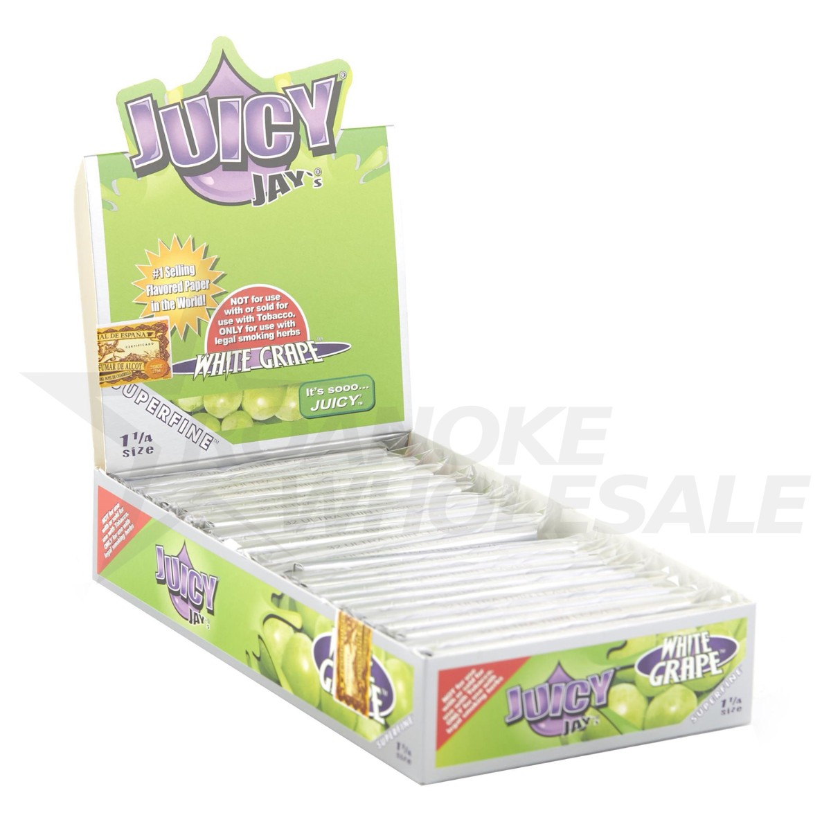 JUICY JAYS SUPERFINE 1 1/4 SIZE HEMP PAPERS