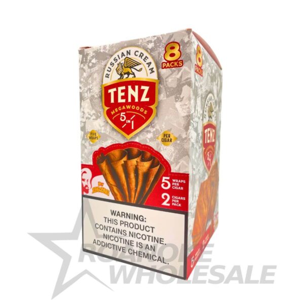 ZIG ZAG TENZ MEGAWOODS 5 WRAPS PER CIGAR 8/2 PACKS Roanoke Wholesale