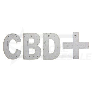 CBD+ LED SIGN 10X30 X 1.2 VEGAS WHITE/GREEN