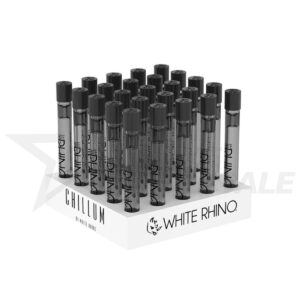 WHITE RHINO BLACK CHILLUM 25PCS