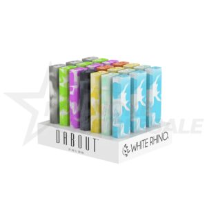 WHITE RHINO DAB OUT GLOW IN THE DARK 21PCS
