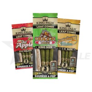 KING PALM LEAF CONES 15/3 PACKS