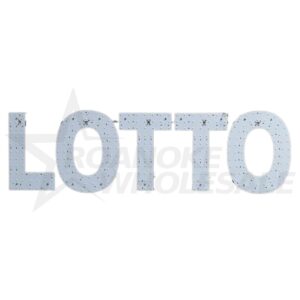 LOTTO LED SIGN 80X25.5 CM WHITE/GREEN